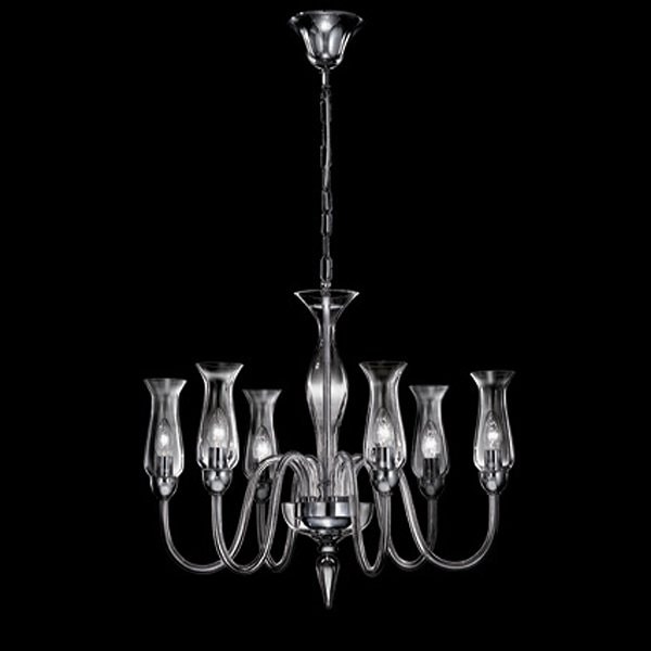 【DeMajo】 イタリア製 デザイン・ヴェネチアンシャンデリア　6灯 （W650×H550mm）