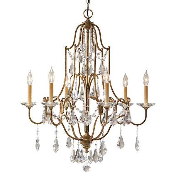 【GENERATION LIGHTING】アメリカ・FEISS Collection クリスタルシャンデリア「Valentina」6灯(W724×H831mm)