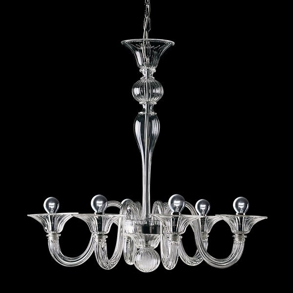 【DeMajo】 イタリア製 デザイン・ヴェネチアンシャンデリア　10灯： （W980×H1000mm)