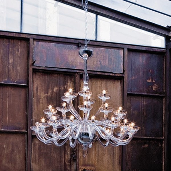【DeMajo】 イタリア製 デザイン・ヴェネチアンシャンデリア　30灯 （W1400×H1250mm)