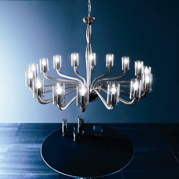 【DeMajo】 イタリア製 デザイン・ヴェネチアンシャンデリア　16灯 （W130×H900mm)