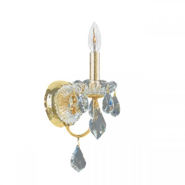 【SCHONBEK】アメリカ・クリスタルブラケット『CENTURY』1灯(W110×D150×H330mm)