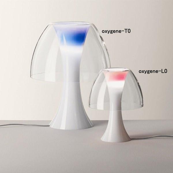 【DeMajo】 イタリア製 デザイン・ガラスシェードテーブルライト　1灯　（W350×H450mm)
