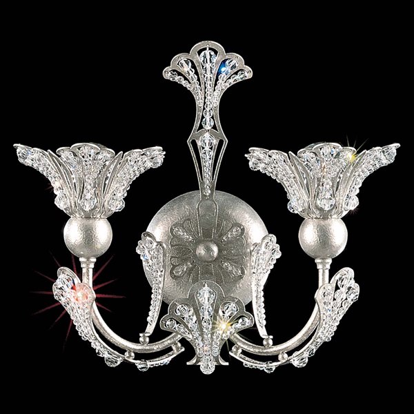 【SCHONBEK】アメリカ・クリスタルブラケット『RIVENDELL』2灯(W300×D140×H250mm)