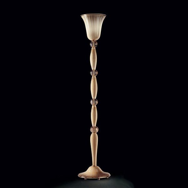 【DeMajo】 イタリア製 デザイン・ガラスシェードフロアライト　1灯　（W400×H1900mm)