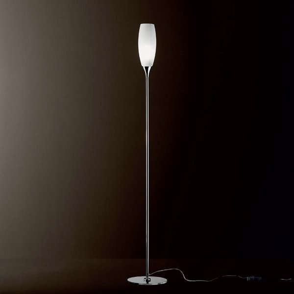 【廃番】【DeMajo】 イタリア製 デザイン・ガラスシェードフロアライト　1灯　（W300×H1900mm)