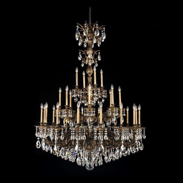 【SCHONBEK】アメリカ・クリスタルシャンデリア『MILANO』28灯(W1270×H1730mm)