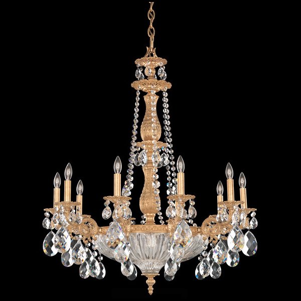 【SCHONBEK】アメリカ・クリスタルシャンデリア『MILANO』14灯(W760×H910mm)