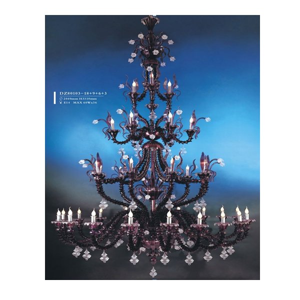 【TSL】＜3台から注文可＞ベネチアンシャンデリア 36灯 ブラム(D2040×H3310mm)