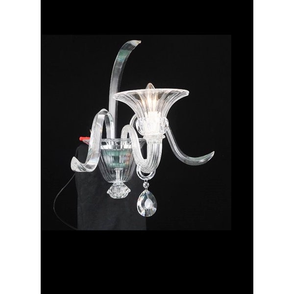 【TSL】＜3台から注文可＞ベネチアンブラケット 1灯 クリア(W380×D345×H435mm)*