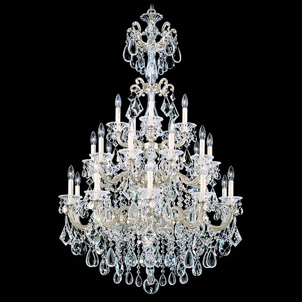 【SCHONBEK】アメリカ・クリスタルシャンデリア『LA SCALA』25灯(W890×H1350mm)
