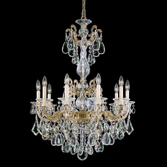 【SCHONBEK】アメリカ・クリスタルシャンデリア『LA SCALA』10灯(W710×H970mm)