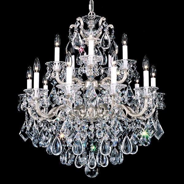 【SCHONBEK】アメリカ・クリスタルシャンデリア『LA SCALA』15灯(W710×H810mm)