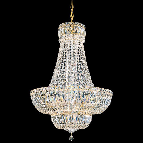 【SCHONBEK】アメリカ・クリスタルエンパイアシャンデリア『CRYSTAL DELUXE』20灯(W530×H790mm)