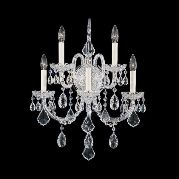 【SCHONBEK】アメリカ・クリスタルブラケット『OLDE WORLD』5灯(W460×D240×H580mm)
