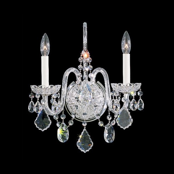 【SCHONBEK】アメリカ・クリスタルブラケット『OLDE WORLD』2灯(W370×D150×H410mm)