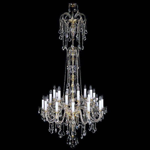 【ART GLASS】大型クリスタルシャンデリア「THEODORA」24灯(W1200×H2300mm)