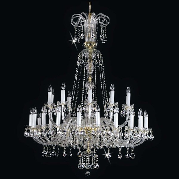 【ART GLASS】大型クリスタルシャンデリア「RACHEL」30灯(W1150×H1300mm)