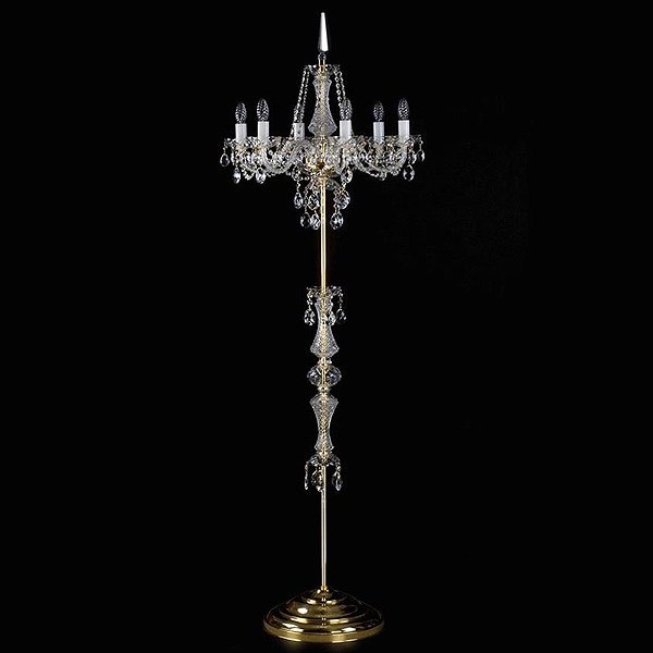 【ART GLASS】クリスタルフロアライト「CANDY」6灯(W600×H1800mm)