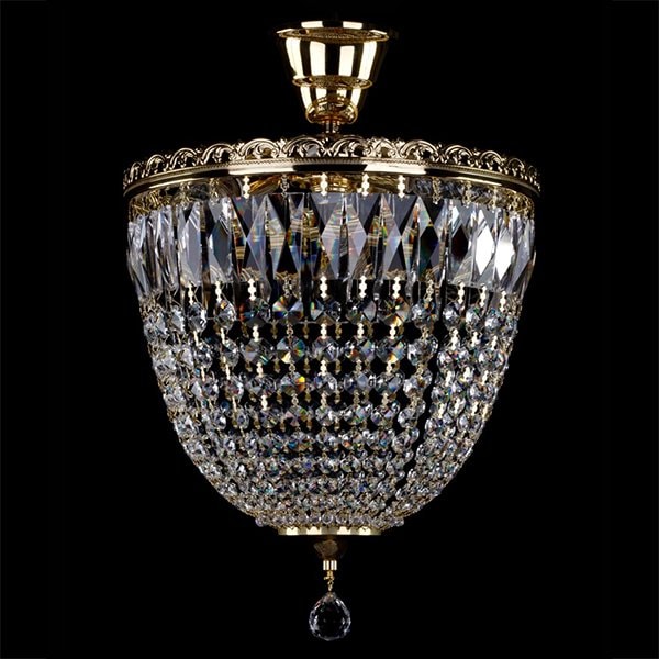 【ART GLASS】クリスタルシーリングシャンデリア「FATIMA」3灯(W300×H335mm)