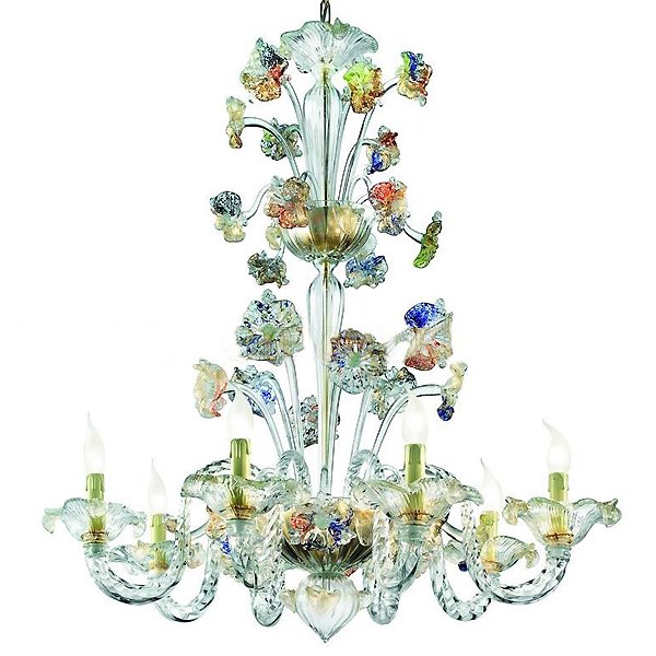 【VENICE ARTE】ヴェネチアンシャンデリア「Redentore」8灯(φ930×H980mm)