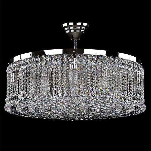 【ART GLASS】クリスタルシーリングシャンデリア 10灯「PERSIDA」(W600×H200mm)