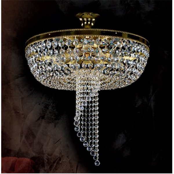 【ART GLASS】クリスタルシーリングシャンデリア「DOMINGA」8灯(W500×H510mm)