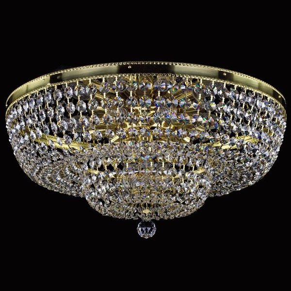 【ART GLASS】クリスタルシーリングシャンデリア「GERTA」12灯(W600×H280mm)