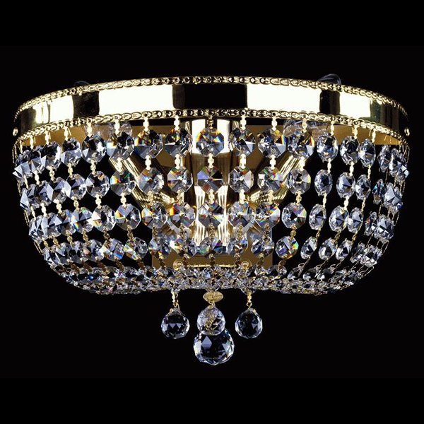 【ART GLASS】クリスタルブラケット「CIARA」2灯(Φ300×H185mm)