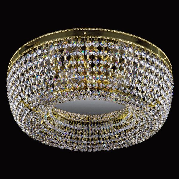 【ART GLASS】クリスタルシーリングシャンデリア「SOFIA」6灯(W450×H150mm)