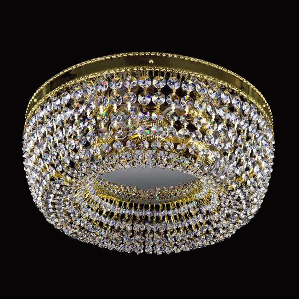 【ART GLASS】クリスタルシーリングシャンデリア「SOFIA」3灯(W350×H135mm)