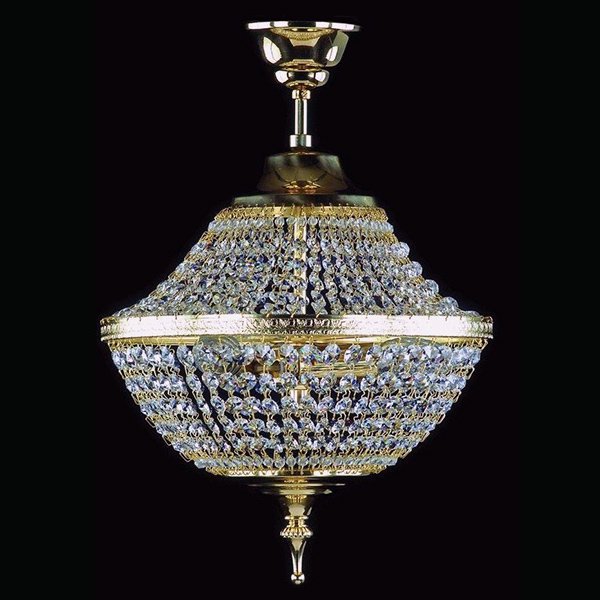 【ART GLASS】クリスタルシーリングシャンデリア「MARINA」3灯(W300×H370mm)