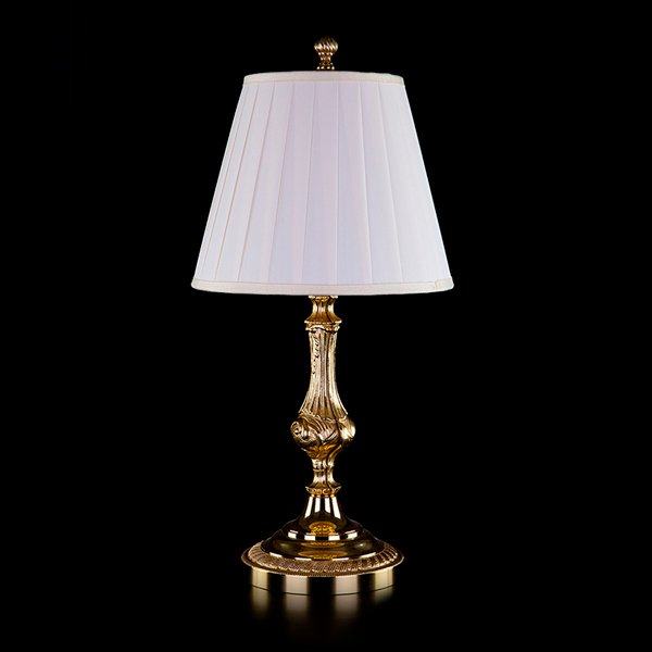 【ART GLASS】真鍮製シェードテーブルライト「DELLA」1灯(W250×H530mm)