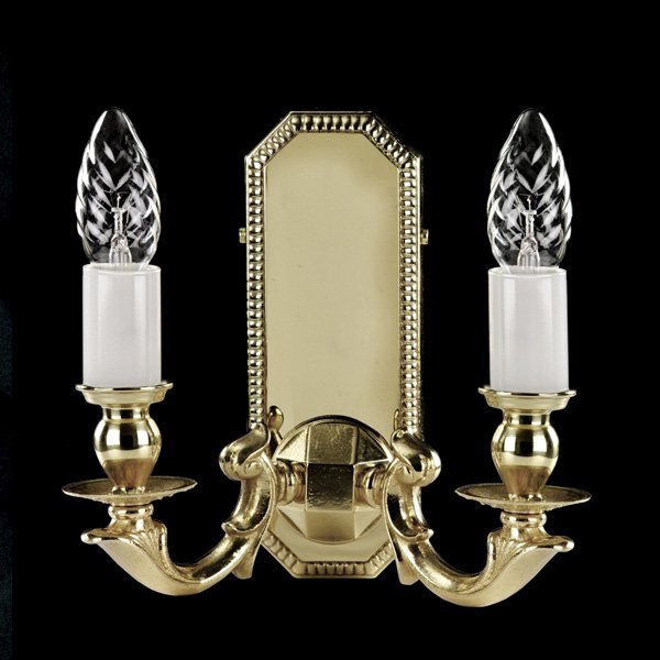 【ART GLASS】アンティーク調ブラケット「GRACIE」2灯(W210×H200mm)