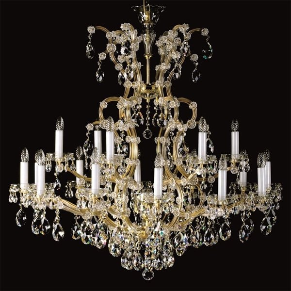 【ART GLASS】大型クリスタルシャンデリア「MARIA TEREZIA」19灯(W1000×H1100mm)