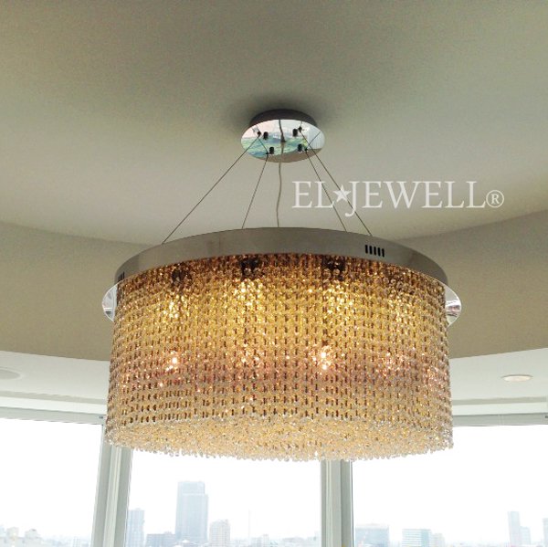 オーバルシャンデリア 55灯 ゴールド(φ850×H350mm)