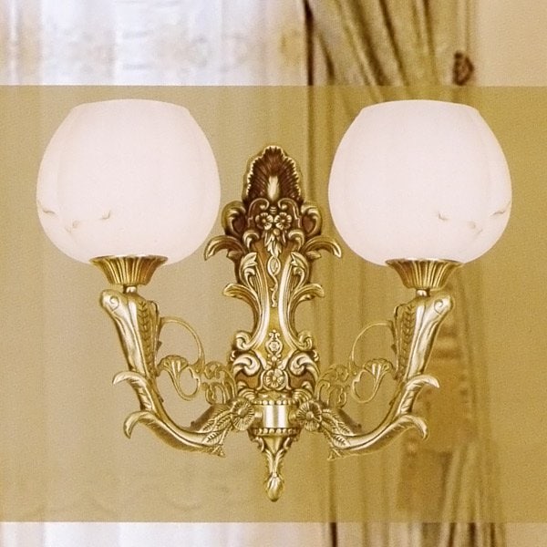 【SUPRA】デザインシェードブラケット 2灯 ゴールド(W450×H380mm)