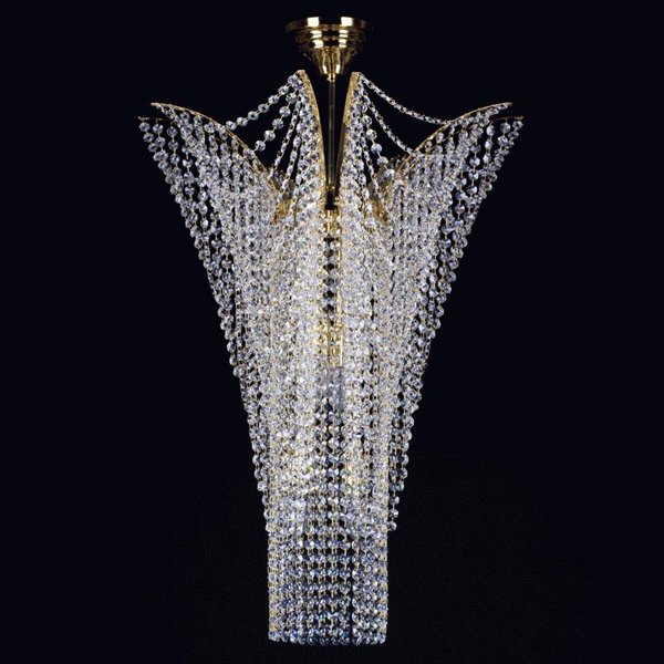 【ART GLASS】クリスタルシーリングシャンデリア「MELANIE」11灯(W550×H700mm)