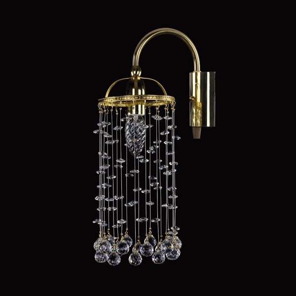 【ART GLASS】クリスタルデザインブラケット「SMALL GAME」1灯(W120×H400mm)