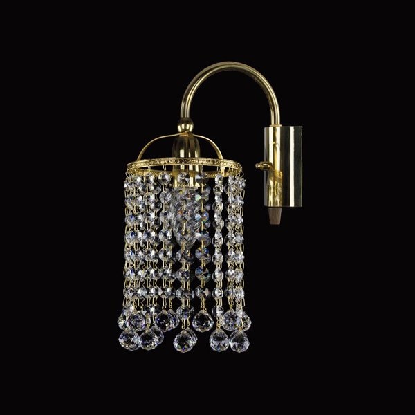 【ART GLASS】クリスタルデザインブラケット「SMALL GAME」1灯(W120×H355mm)