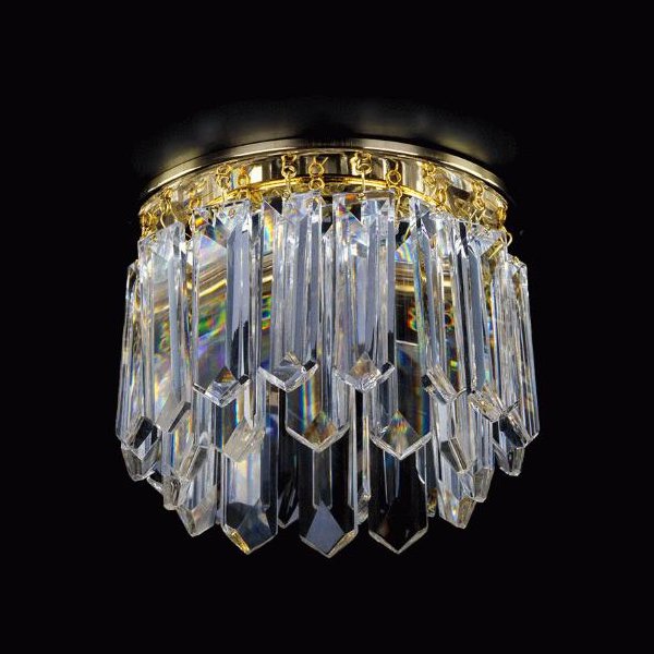 【ART GLASS】天井のダウンライトをキラキラに装飾♪ダウンライト用クリスタル(φ120mm)