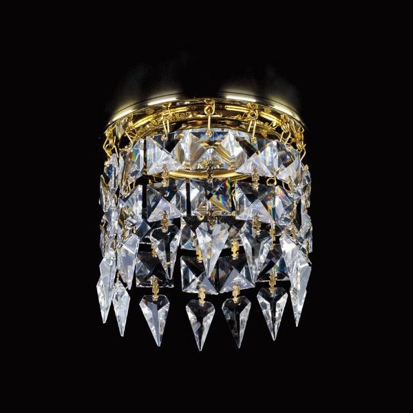 【ART GLASS】天井のダウンライトをキラキラに装飾♪ダウンライト用クリスタル(φ100mm)