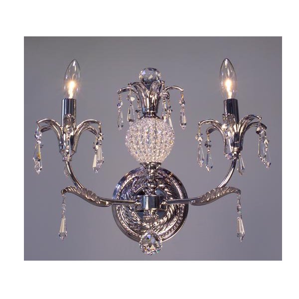 【美品】フランスアンティーク クリスタルドロップ 2灯ブラケット[2409] 美品】フランスアンティーク クリスタルドロップ 2灯ブラケット[2409