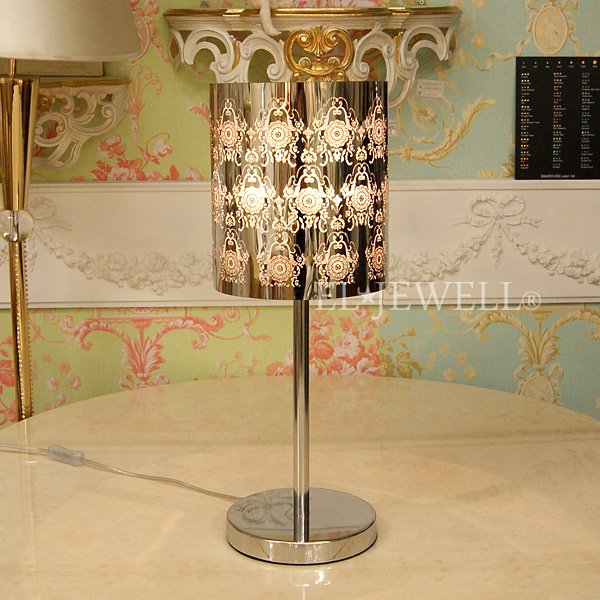 シルバーシェードテーブルライト 1灯(W200×H540mm)