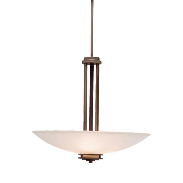 【KICHLER】アメリカ・キチラー社ガラスシェードシャンデリア 3灯(W610×H550mm)