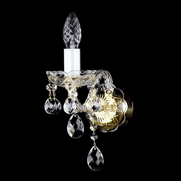 【ART GLASS】クリスタルブラケット 1灯「MIRKA」(W110×H220mm)