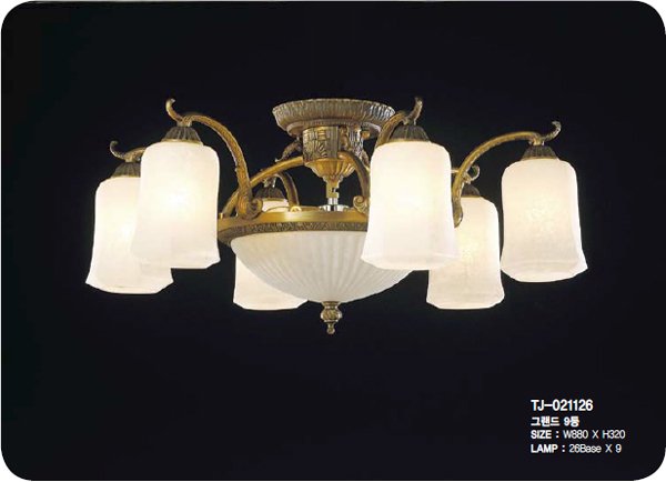 【５台から注文可】シャンデリア 9灯 アンティークブロンズ(W880×H320mm)