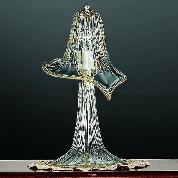 【VENICE ARTE】フラワーブテーブルライト「AQUA」1灯(W180×H300mm)