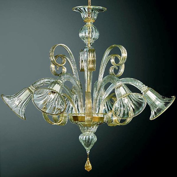 【VENICE ARTE】ヴェネチアンシャンデリア「Gondola」6灯(φ800×H800mm)