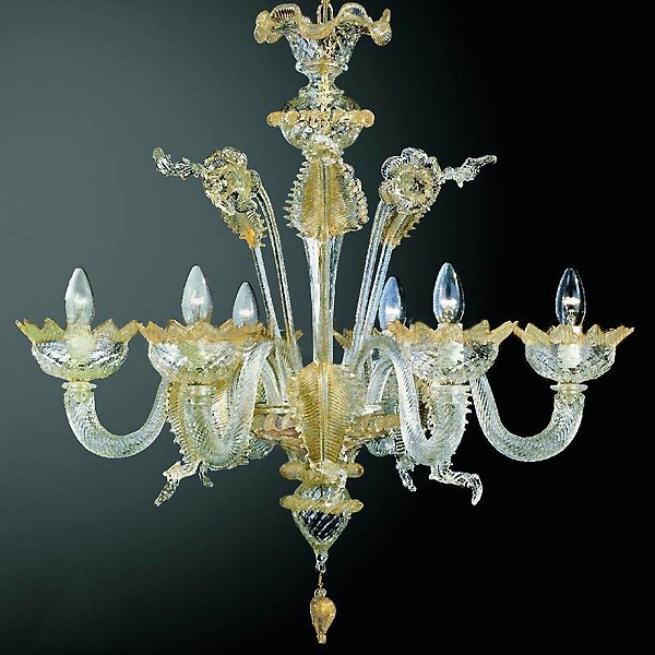 【VENICE ARTE】ヴェネチアンシャンデリア「Rialto」8灯(φ850×H850mm)